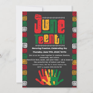 Uitnodiging voor Juneteenth-viering – Vrijheid & V