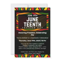 Uitnodiging voor Juneteenth-vieringen ter ere van