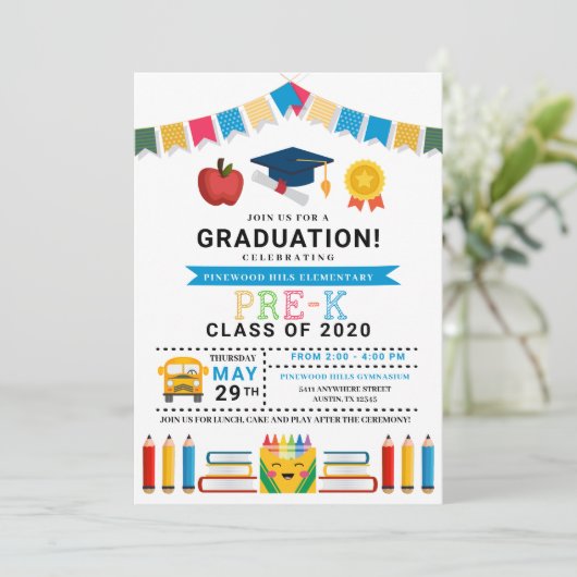 Uitnodiging vóór K Afstuderen (Staand voorkant)