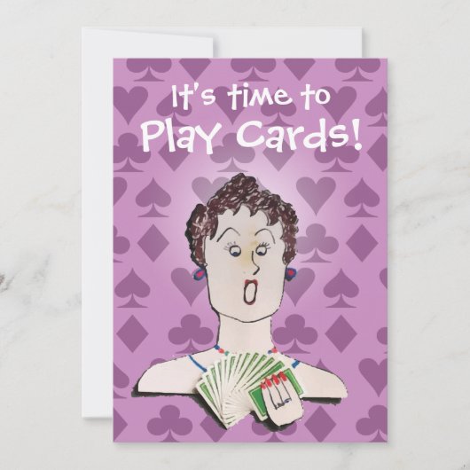 Uitnodiging voor kaartpartij (Voorkant)