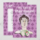 Uitnodiging voor kaartpartij (Voorkant / Achterkant)