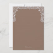 Uitnodiging voor kanten fotovenster (Achterkant)