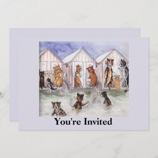 Uitnodiging voor katten (Voorkant / Achterkant)