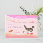 Uitnodiging voor katten- en cavia-rolletjes (Staand voorkant)