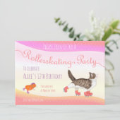 Uitnodiging voor katten- en cavia-rolletjes (Staand voorkant)