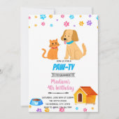 Uitnodiging voor katten- en hondenkatten (Voorkant)