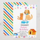 Uitnodiging voor katten- en hondenkatten (Voorkant / Achterkant)