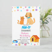 Uitnodiging voor katten- en hondenkatten (Staand voorkant)