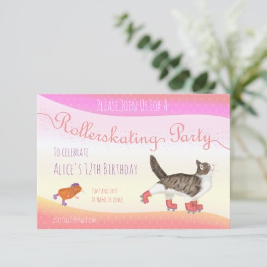 Uitnodiging voor kattenkruidverdelger (klein) (Staand voorkant)