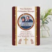 Uitnodiging voor kerk-jubileum of ELKE gelegenheid (Staand voorkant)