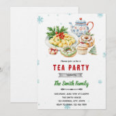 Uitnodiging voor kerst brunchfeest (Voorkant / Achterkant)