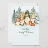 Uitnodiging voor kerst in Gnome (Achterkant)