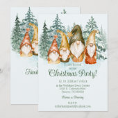 Uitnodiging voor kerst in Gnome (Voorkant / Achterkant)