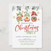 Uitnodiging voor kerst in Gnoome - Border (Voorkant)