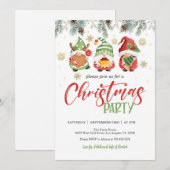 Uitnodiging voor kerst in Gnoome - Border (Voorkant / Achterkant)