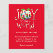 Uitnodiging voor kerst in Joy Pudding Church (Voorkant)