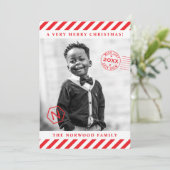 Uitnodiging voor kerst in Nice (Staand voorkant)