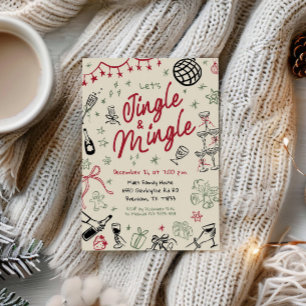 Uitnodiging voor Kerst Jingle en Mingle, Kerstmis