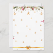 Uitnodiging voor kerst Kaart (Achterkant)