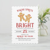 Uitnodiging voor Kerst Koekjes Bakfeest (Staand voorkant)