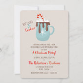 Uitnodiging voor kerst met warme cacao (Voorkant)