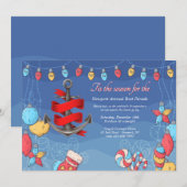 Uitnodiging voor kerstavond (Voorkant / Achterkant)