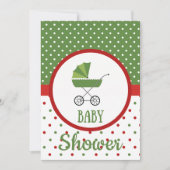 Uitnodiging voor kerstBaby shower (Voorkant)