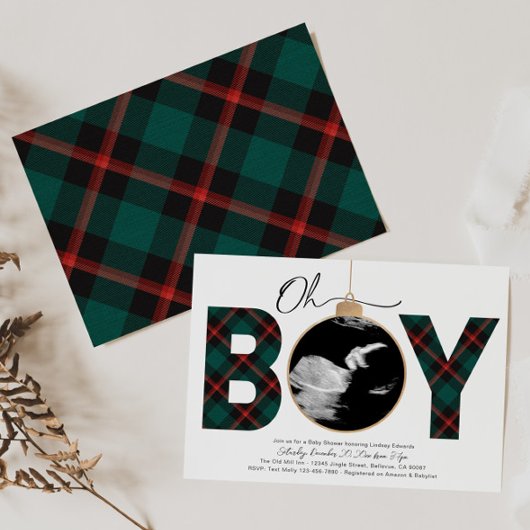 Uitnodiging voor kerstBaby shower