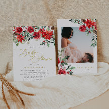 Uitnodiging voor kerstBaby shower