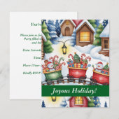 Uitnodiging voor kerstbijeenkomst – volledig aange (Voorkant / Achterkant)