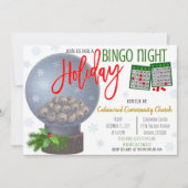 Uitnodiging voor kerstbingo Night Party (Voorkant)