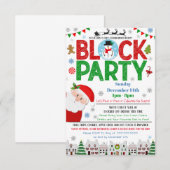 Uitnodiging voor kerstblokkering (Voorkant / Achterkant)