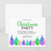 Uitnodiging voor kerstbomen (Voorkant / Achterkant)