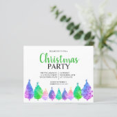 Uitnodiging voor kerstbomen (Staand voorkant)