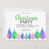 Uitnodiging voor kerstbomen (Voorkant)