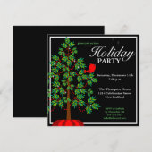 Uitnodiging voor kerstbomen (Voorkant / Achterkant)