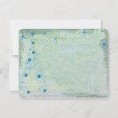 Uitnodiging voor kerstboomblauw (Achterkant)