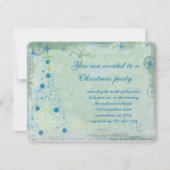 Uitnodiging voor kerstboomblauw (Voorkant)