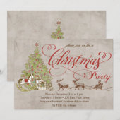 Uitnodiging voor kerstboombomen (Voorkant / Achterkant)