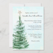 Uitnodiging voor kerstboombruiloft (Voorkant)