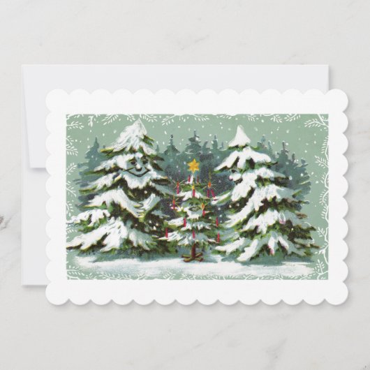 Uitnodiging voor kerstboomfamilie (Voorkant)