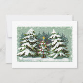 Uitnodiging voor kerstboomfamilie (Voorkant)