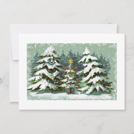 Uitnodiging voor kerstboomfamilie (Voorkant)