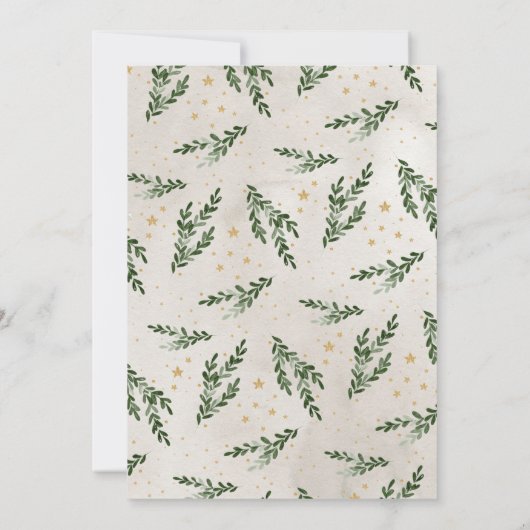 Uitnodiging voor kerstboomfeestjes (Achterkant)