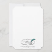 Uitnodiging voor kerstboomversiering in Chevron (Achterkant)