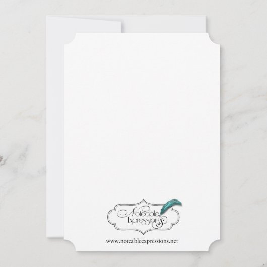 Uitnodiging voor kerstboomversiering in Chevron (Achterkant)