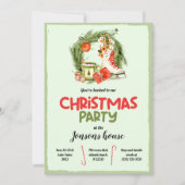 Uitnodiging voor kerstboomwinterfeest (Voorkant)