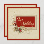 Uitnodiging voor kerstbruiloft (Voorkant / Achterkant)