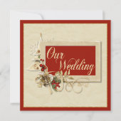 Uitnodiging voor kerstbruiloft (Voorkant)