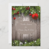 Uitnodiging voor kerstbruiloft (Voorkant)